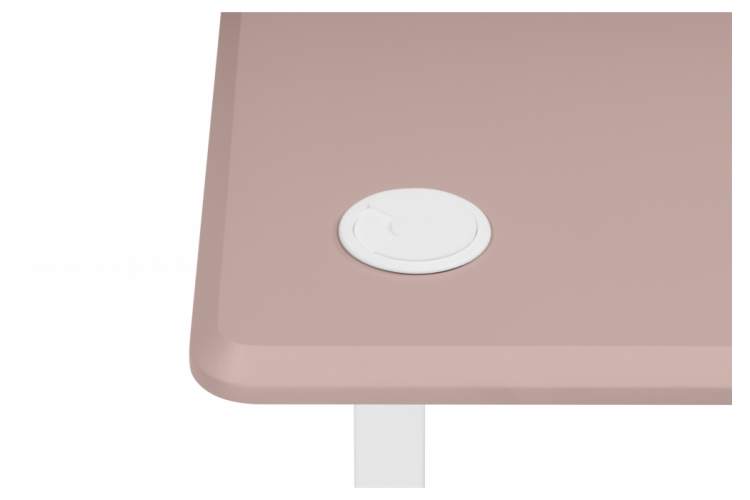 Компьютерный стол Маркос 140х80 розовый / белый-14