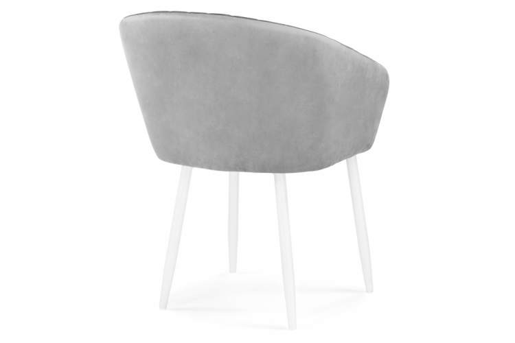 Стул на металлокаркасе Корсо светло-серое / белое-4