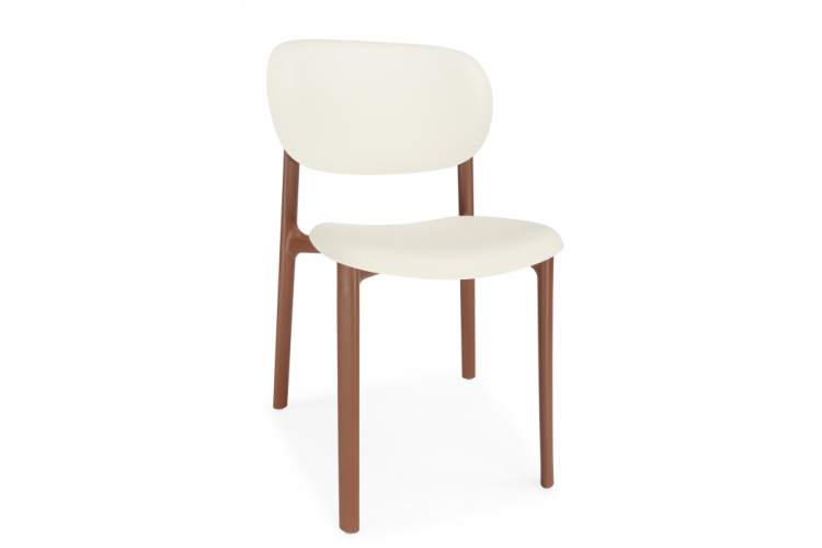 Пластиковый стул Mokka brown / milky