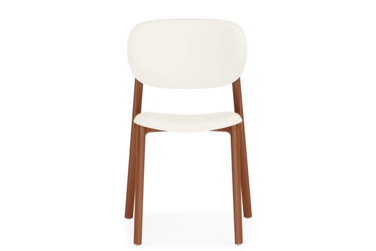 Пластиковый стул Mokka brown / milky-9