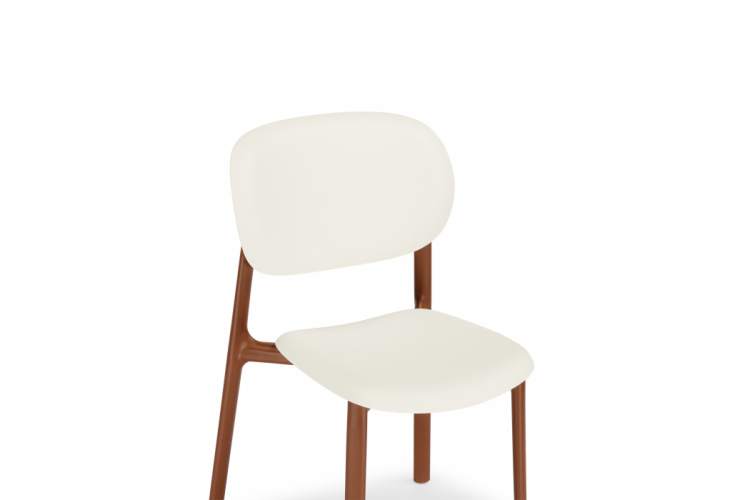 Пластиковый стул Mokka brown / milky-12