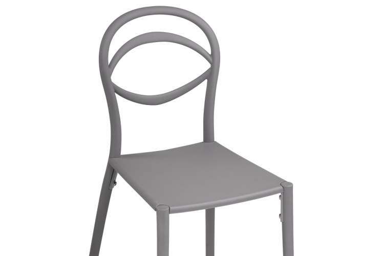 Пластиковый стул Simple gray-6