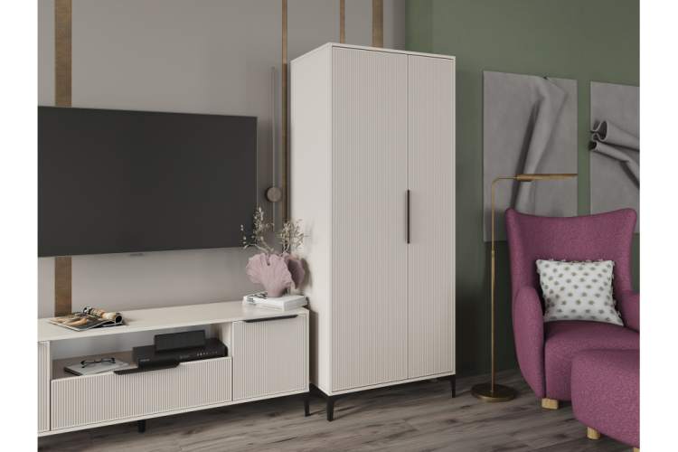 Шкаф Иадама двухстворчатый кашемир / кашемир-4