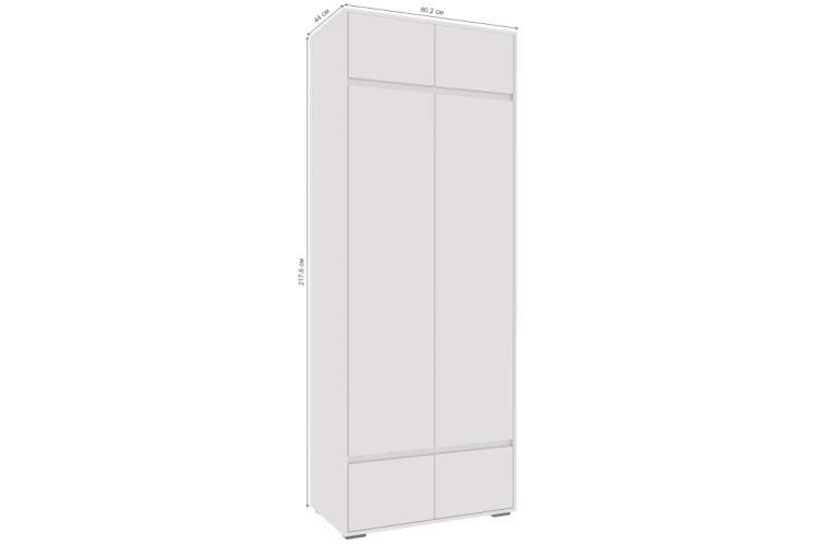 Шкаф Роут двухстворчатый белый-1