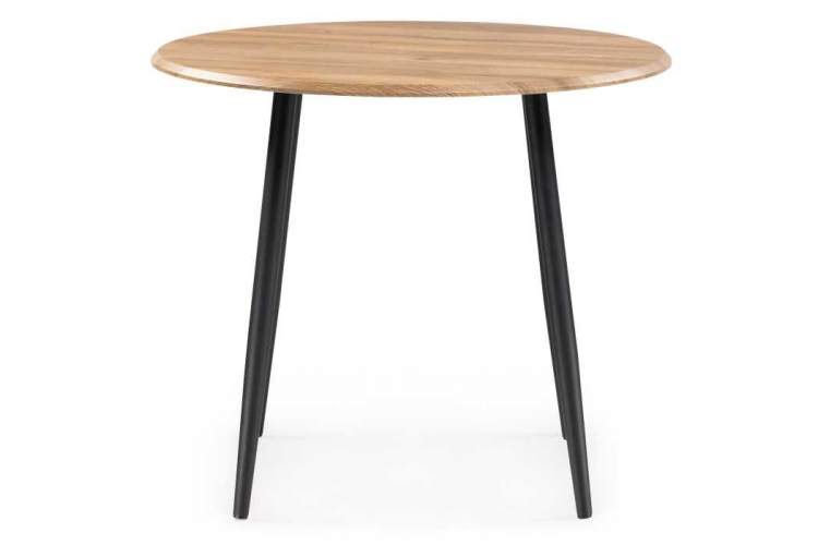 Стол деревянный Абилин 90 дуб вотан / черный матовый-1