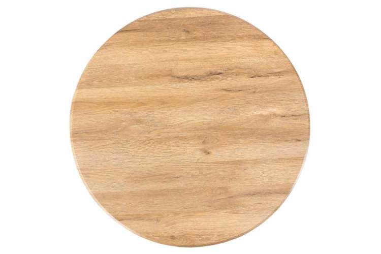 Стол деревянный Абилин 90 дуб вотан / черный матовый-4