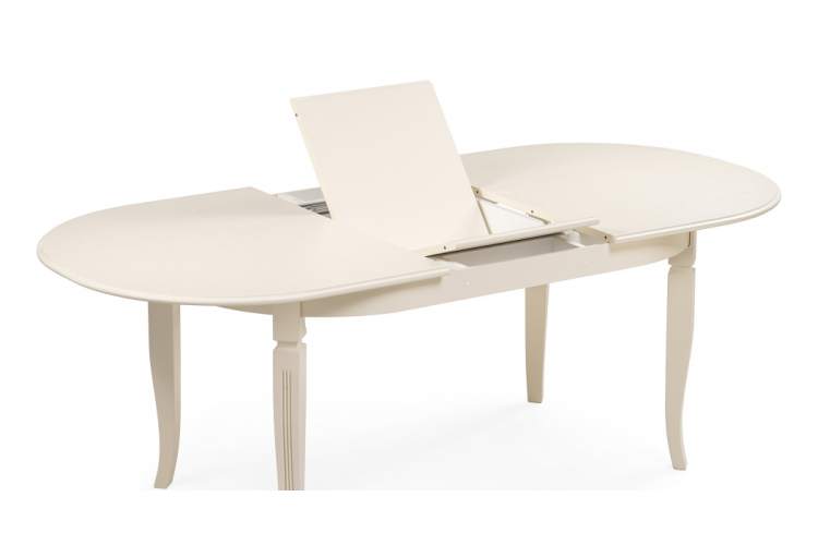 Стол деревянный Aviano овальный слоновая кость-10