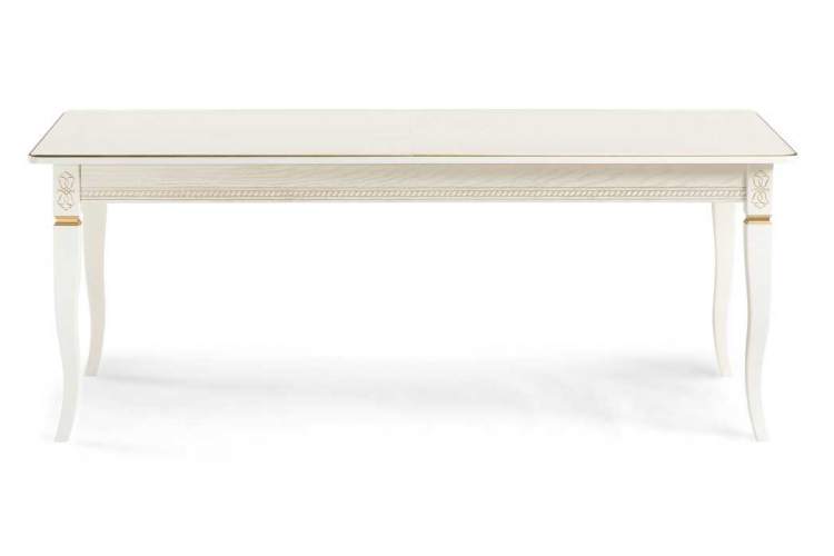 Стол деревянный Балмет молочный / золото-1