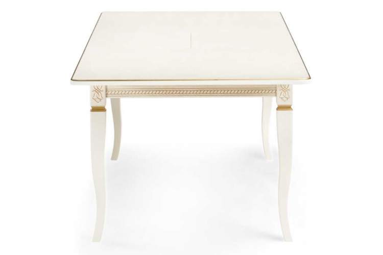 Стол деревянный Балмет молочный / золото-4