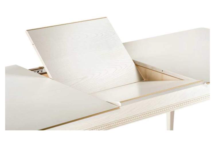 Стол деревянный Балмет молочный / золото-5