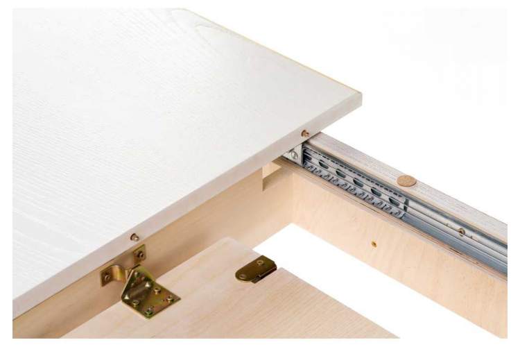 Стол деревянный Балмет молочный / золото-6