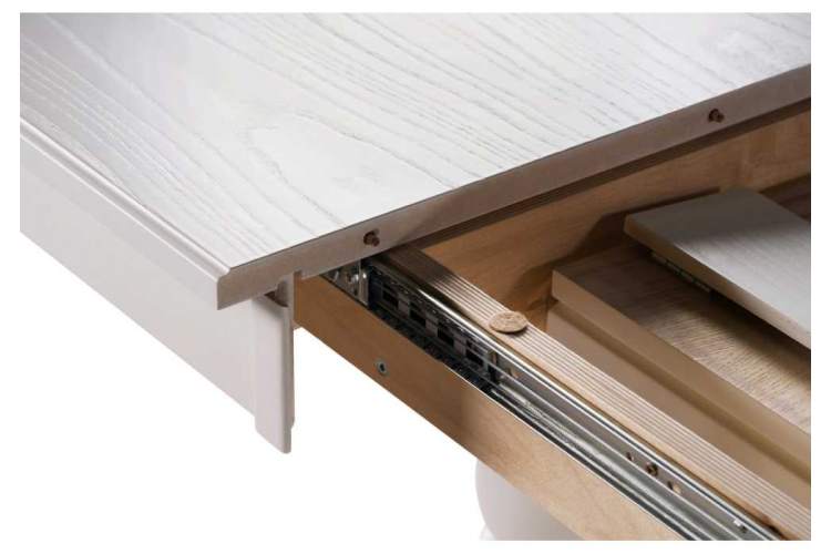 Стол деревянный Красидиано молочный-6