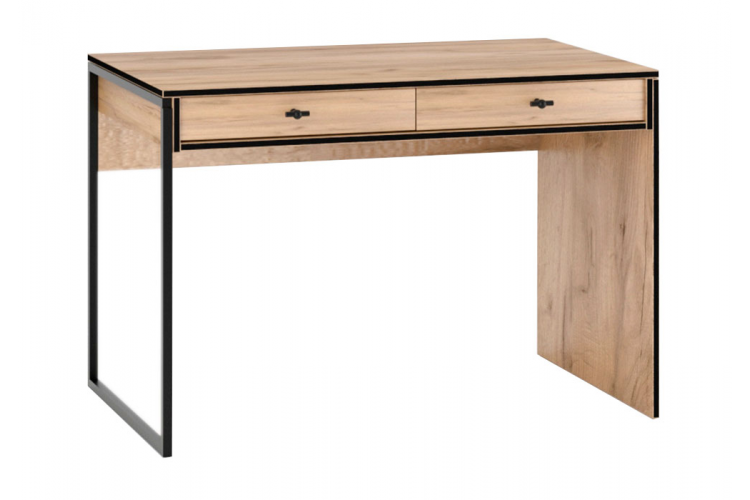 Стол деревянный Брут 6 крафт золотой / черный