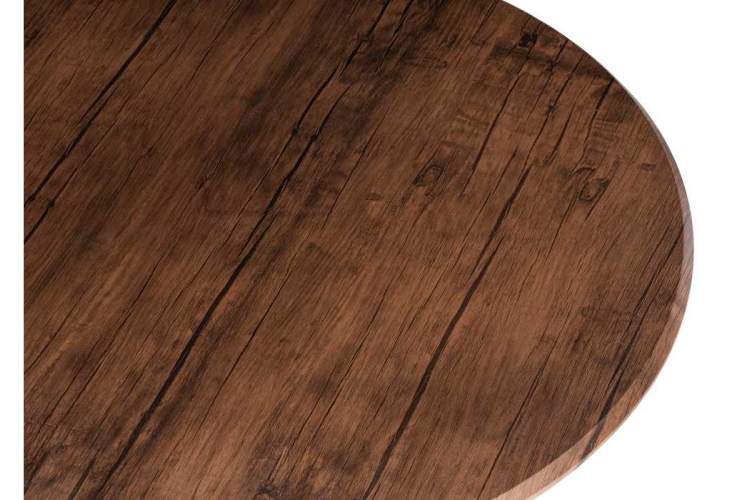 Тулип 90х73 орех кантри / черный Стол деревянный-2