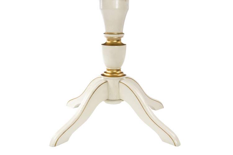 Стол деревянный Arno молочный с золотой патиной-13