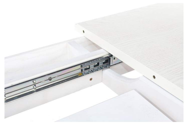 Стол деревянный Romeo молочный с золотой патиной-16