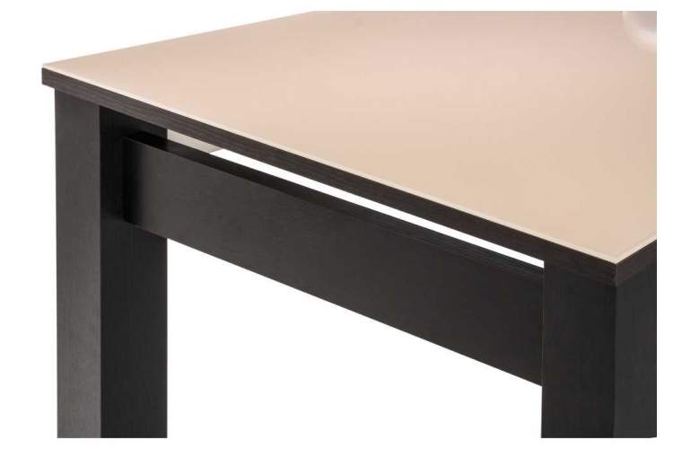 Стол стеклянный Раймунд бежевый / венге-1