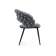 Стул на металлокаркасе Ball dark gray / black
