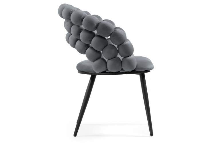 Стул на металлокаркасе Ball dark gray / black-3