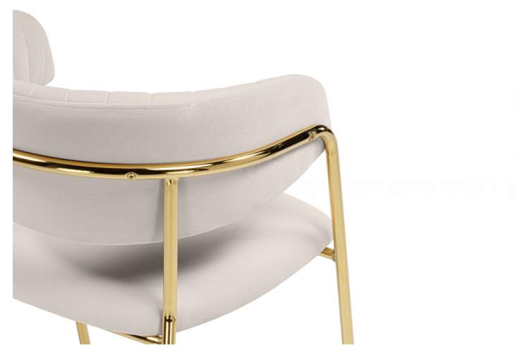 Стул на металлокаркасе Kamelia бежевый / золотой-10