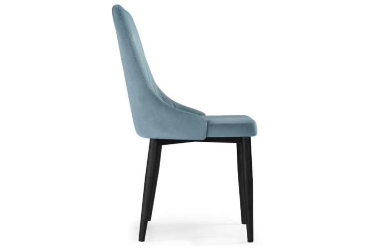 Стул на металлокаркасе Kora light blue / black-2