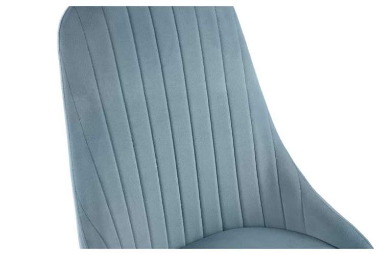 Стул на металлокаркасе Kora light blue / black-5