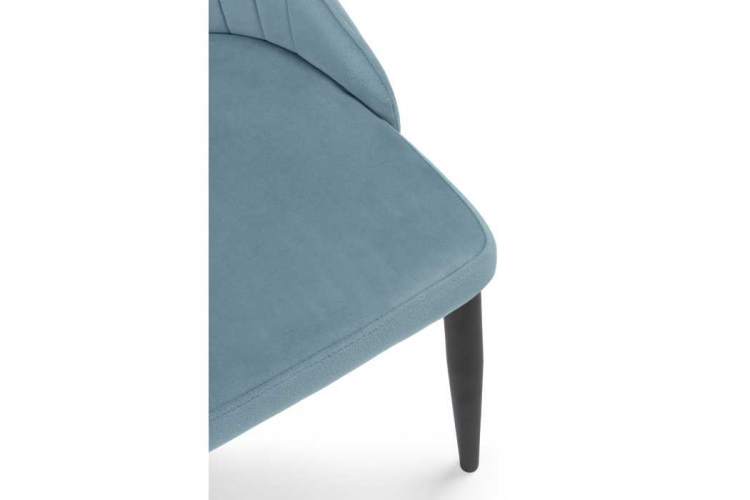 Стул на металлокаркасе Kora light blue / black-7
