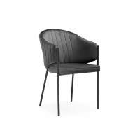 Стул на металлокаркасе Kortni dark grey / black Стул на металлокаркасе Kortni dark grey / black
