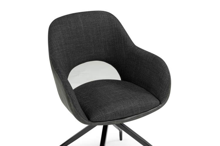 Стул на металлокаркасе Memfis graphite / black-6