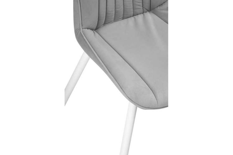 Стул на металлокаркасе Седа светло-серый / белый-5