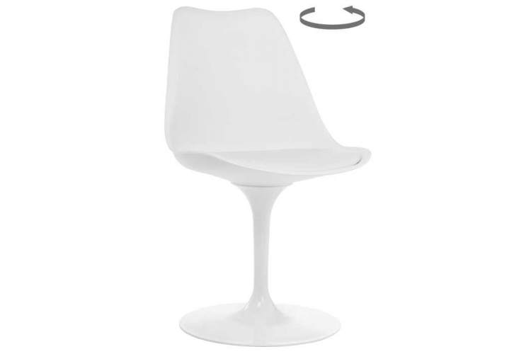 Стул на металлокаркасе Tulip white