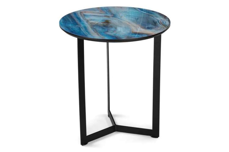 Журнальный стол Роб D-450 лазурит / черный