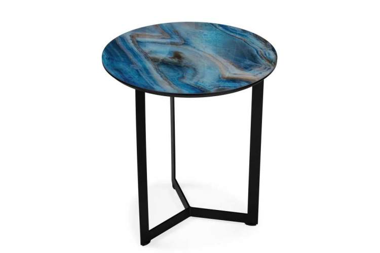Журнальный стол Роб D-450 лазурит / черный-2
