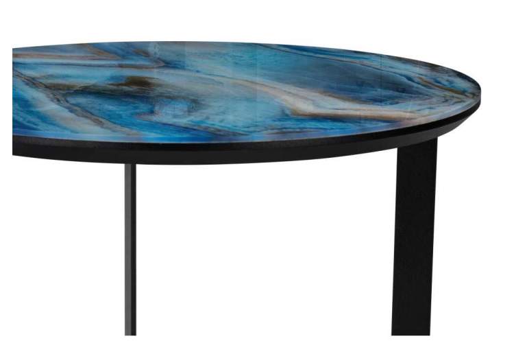 Журнальный стол Роб D-450 лазурит / черный-3