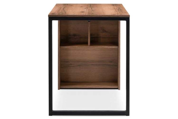 Офисная мебель Битти Лофт 116х60х75 дуб делано темный / черный матовый-2