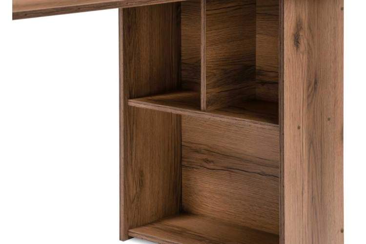 Офисная мебель Битти Лофт 116х60х75 дуб делано темный / черный матовый-3