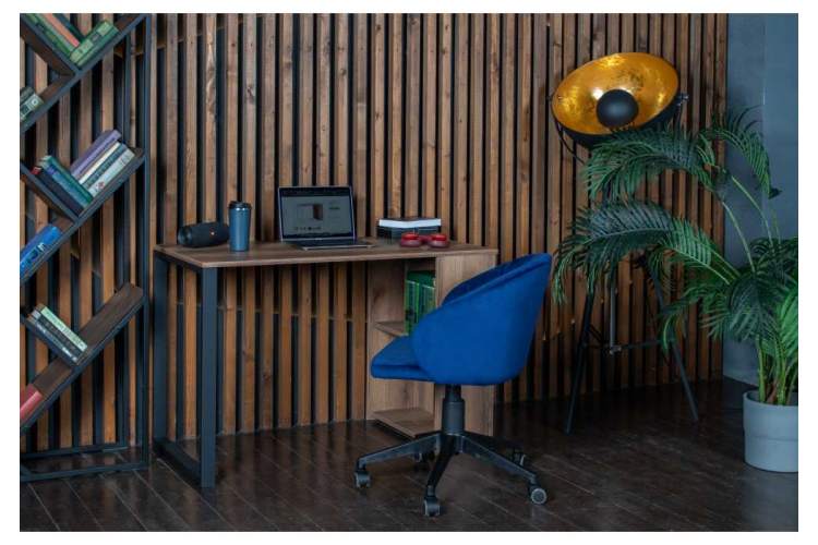 Офисная мебель Битти Лофт 116х60х75 дуб делано темный / черный матовый-6