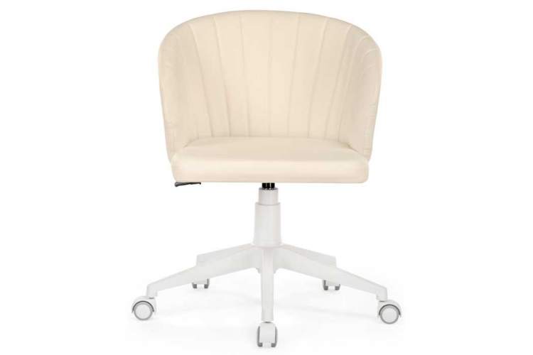 Офисное кресло Пард экокожа слоновая кость-1