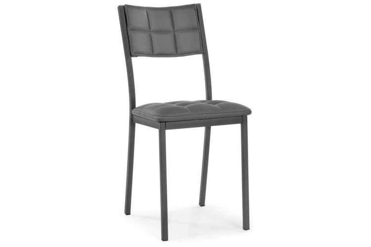 Стул на металлокаркасе Бекал темно-серый / графит
