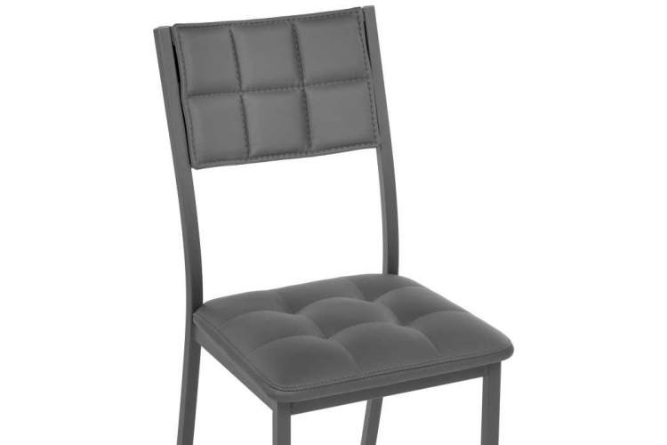 Стул на металлокаркасе Бекал темно-серый / графит-4