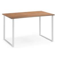 Стол деревянный Лиман 117 x 77 дуб крафт золотой / белый матовый