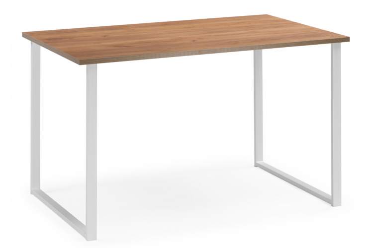 Стол деревянный Лиман 117 x 77 дуб крафт золотой / белый матовый