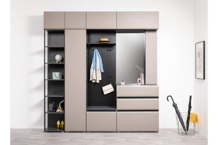 Прихожая Сейдиль 16.314.03 антрацит / веллюто капучино-1