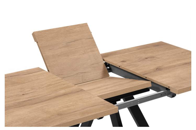 Стол деревянный Райн 32 116(160)x77 раздвижной дуб табачный / черный-8