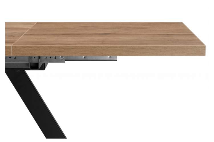 Стол деревянный Райн 32 116(160)x77 раздвижной дуб табачный / черный-9