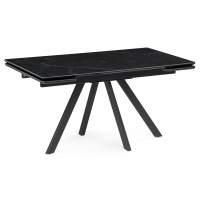Керамический стол Вилли 140(200)х80х75 черный мрамор shakespeare black / черный