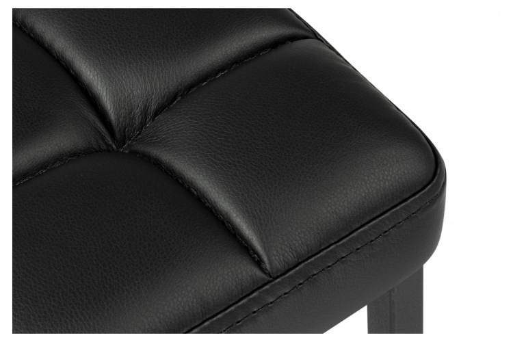 Барный стул Лофт кож.зам. d6 / черный матовый-4