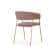 Стул на металлокаркасе Kamelia 1 light purple /gold