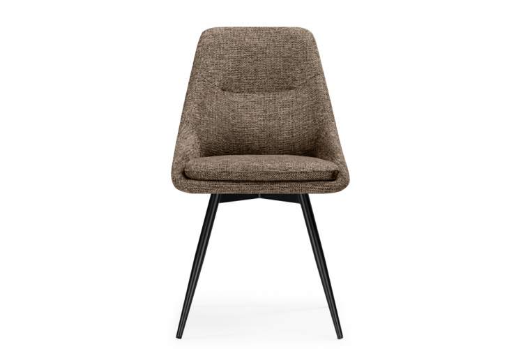 Стул на металлокаркасе Avian вращающийся светло-коричневый / черный-7