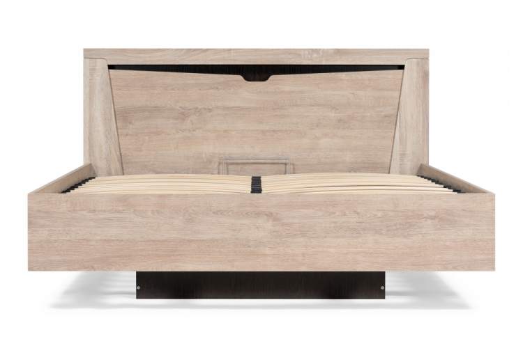 Кровать Магантия 140х200 сПМ парящая дуб баррик-3